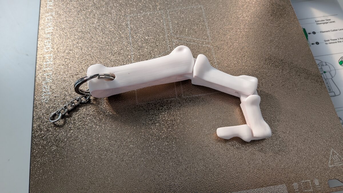 Bone Finger - Articulated Keychain Toy - thumbnail 3